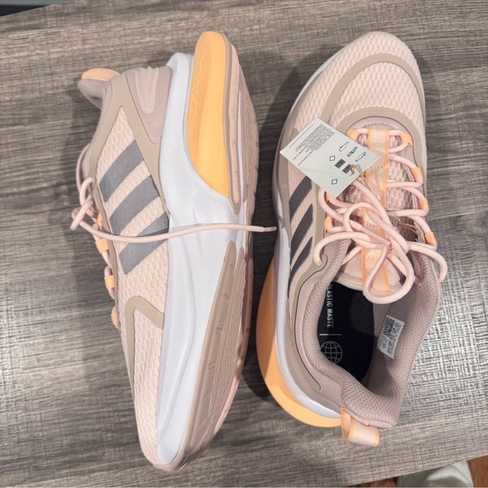 Adidas NWT Womens Alphabounce+ coral Sneakers Size 11 - Picture 2 of 8